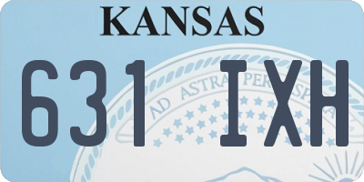 KS license plate 631IXH