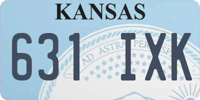 KS license plate 631IXK