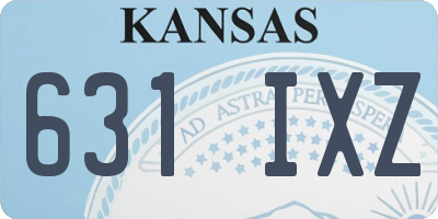 KS license plate 631IXZ