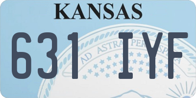 KS license plate 631IYF
