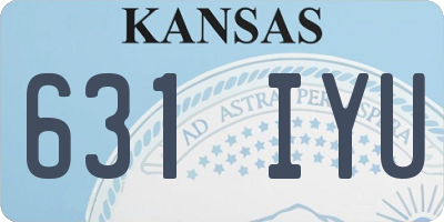 KS license plate 631IYU