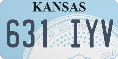 KS license plate 631IYV