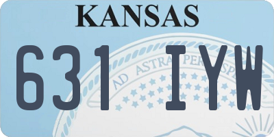 KS license plate 631IYW