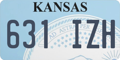 KS license plate 631IZH