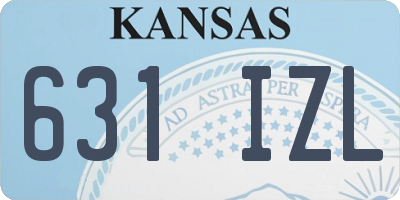 KS license plate 631IZL