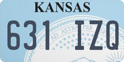 KS license plate 631IZQ