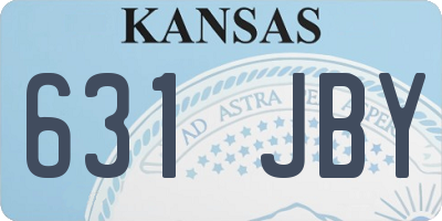 KS license plate 631JBY