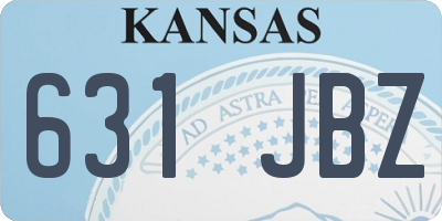 KS license plate 631JBZ