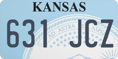 KS license plate 631JCZ