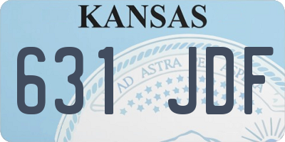 KS license plate 631JDF