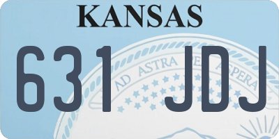 KS license plate 631JDJ