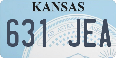 KS license plate 631JEA