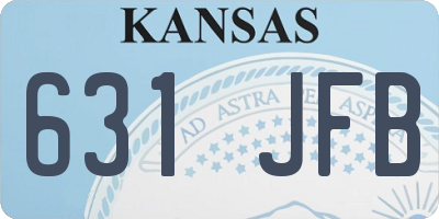 KS license plate 631JFB
