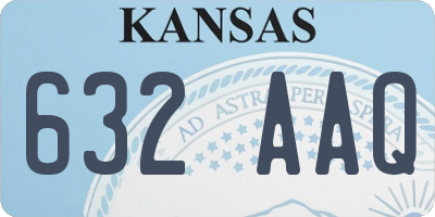 KS license plate 632AAQ