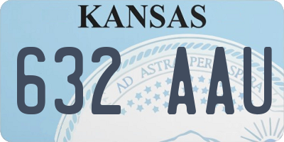 KS license plate 632AAU