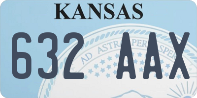 KS license plate 632AAX