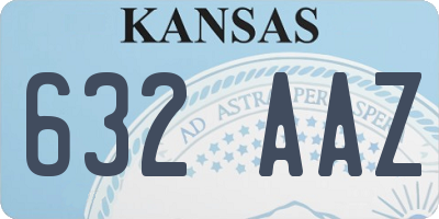 KS license plate 632AAZ