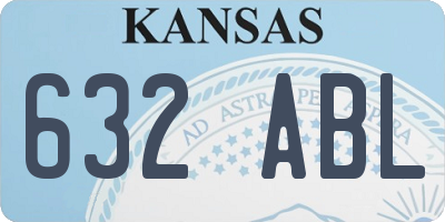 KS license plate 632ABL