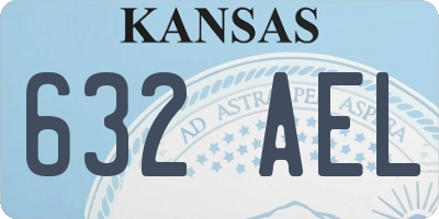 KS license plate 632AEL