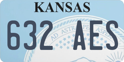 KS license plate 632AES