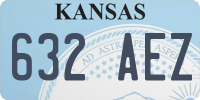 KS license plate 632AEZ