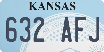 KS license plate 632AFJ