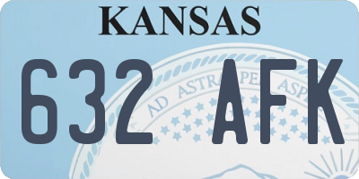 KS license plate 632AFK