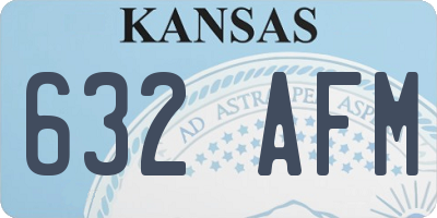 KS license plate 632AFM