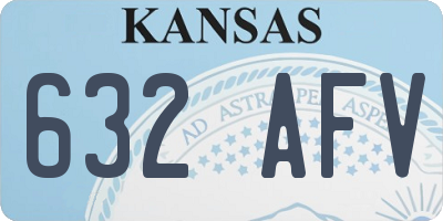 KS license plate 632AFV
