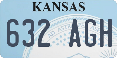 KS license plate 632AGH
