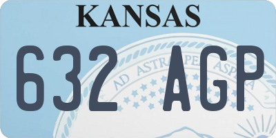 KS license plate 632AGP
