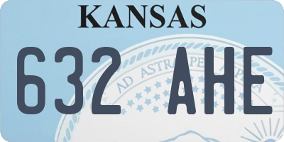 KS license plate 632AHE