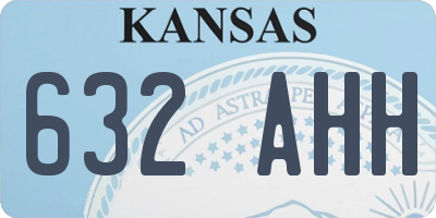 KS license plate 632AHH