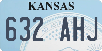 KS license plate 632AHJ