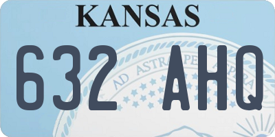 KS license plate 632AHQ