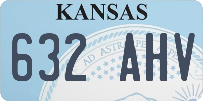 KS license plate 632AHV