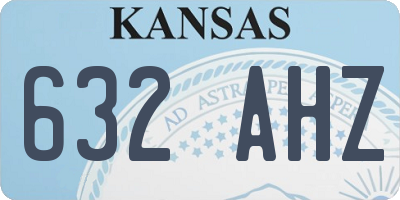 KS license plate 632AHZ