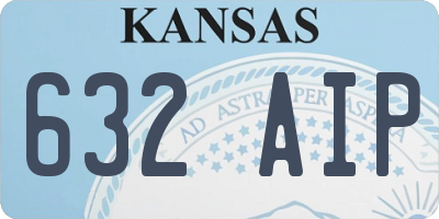 KS license plate 632AIP