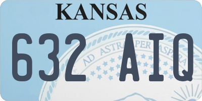 KS license plate 632AIQ