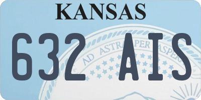 KS license plate 632AIS
