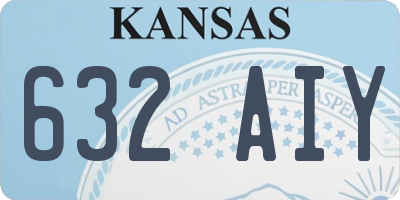 KS license plate 632AIY
