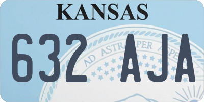 KS license plate 632AJA