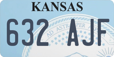 KS license plate 632AJF