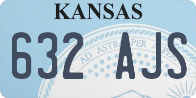 KS license plate 632AJS