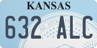 KS license plate 632ALC