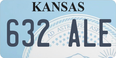 KS license plate 632ALE