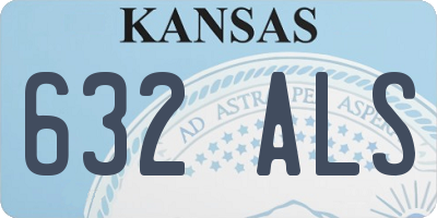 KS license plate 632ALS