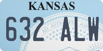 KS license plate 632ALW