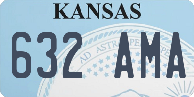 KS license plate 632AMA