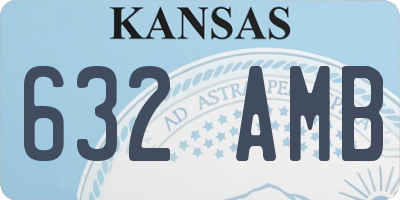 KS license plate 632AMB
